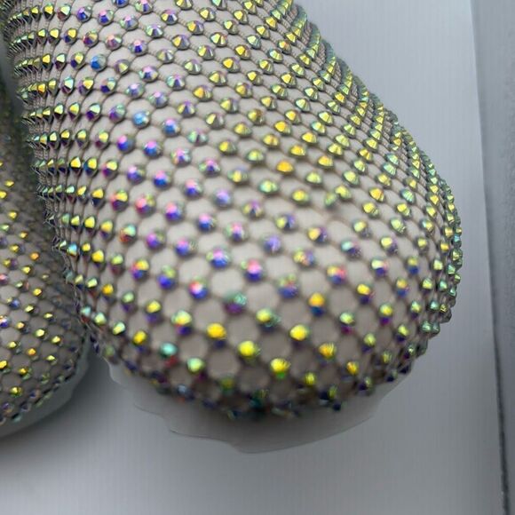 CUSHIONAIRE Women's Shimmer Rhinestone Bling Footbed Clog SIZE 9 DEFECT - Picture 8 of 8